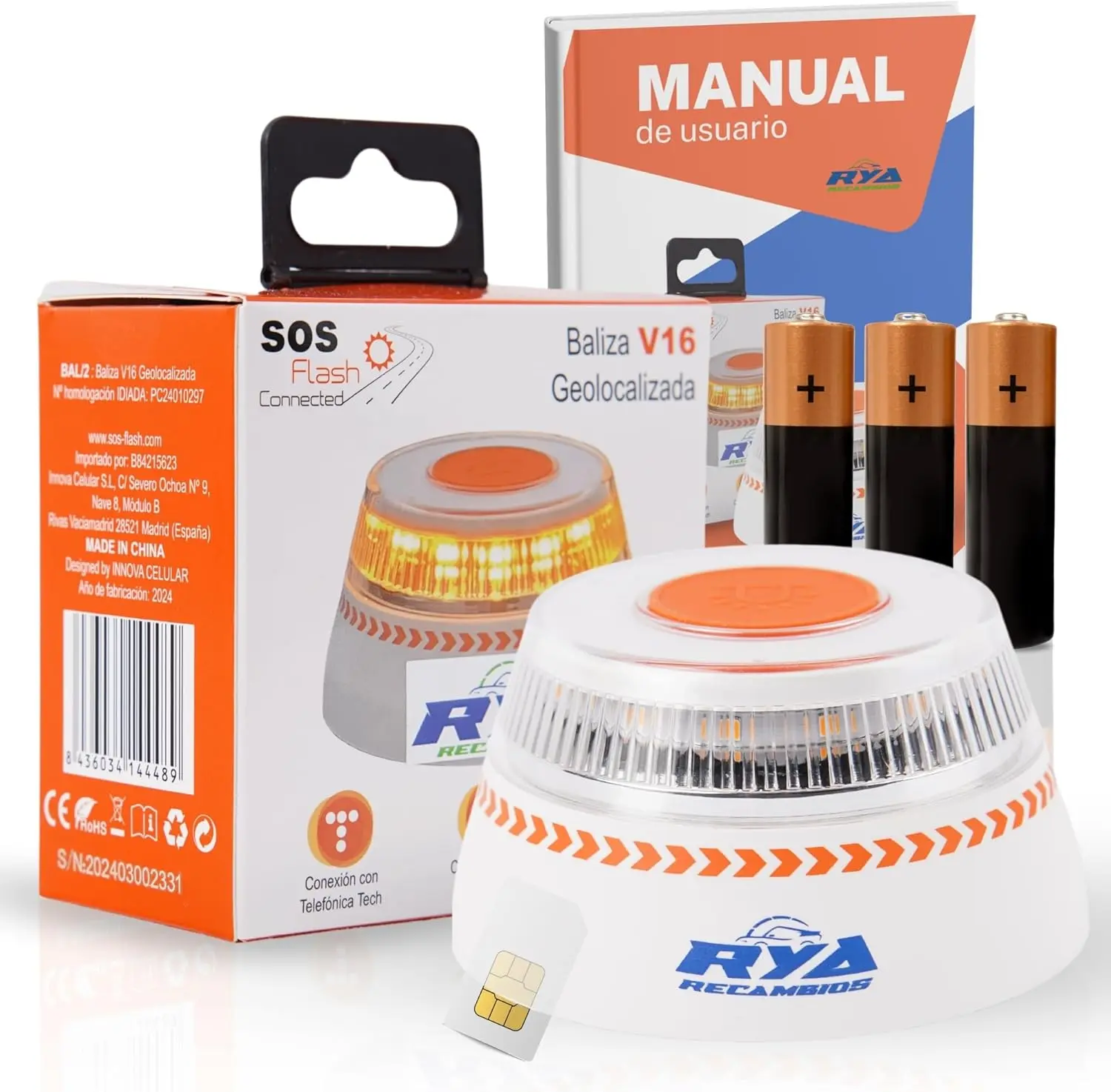 preseñalización de peligro V16
